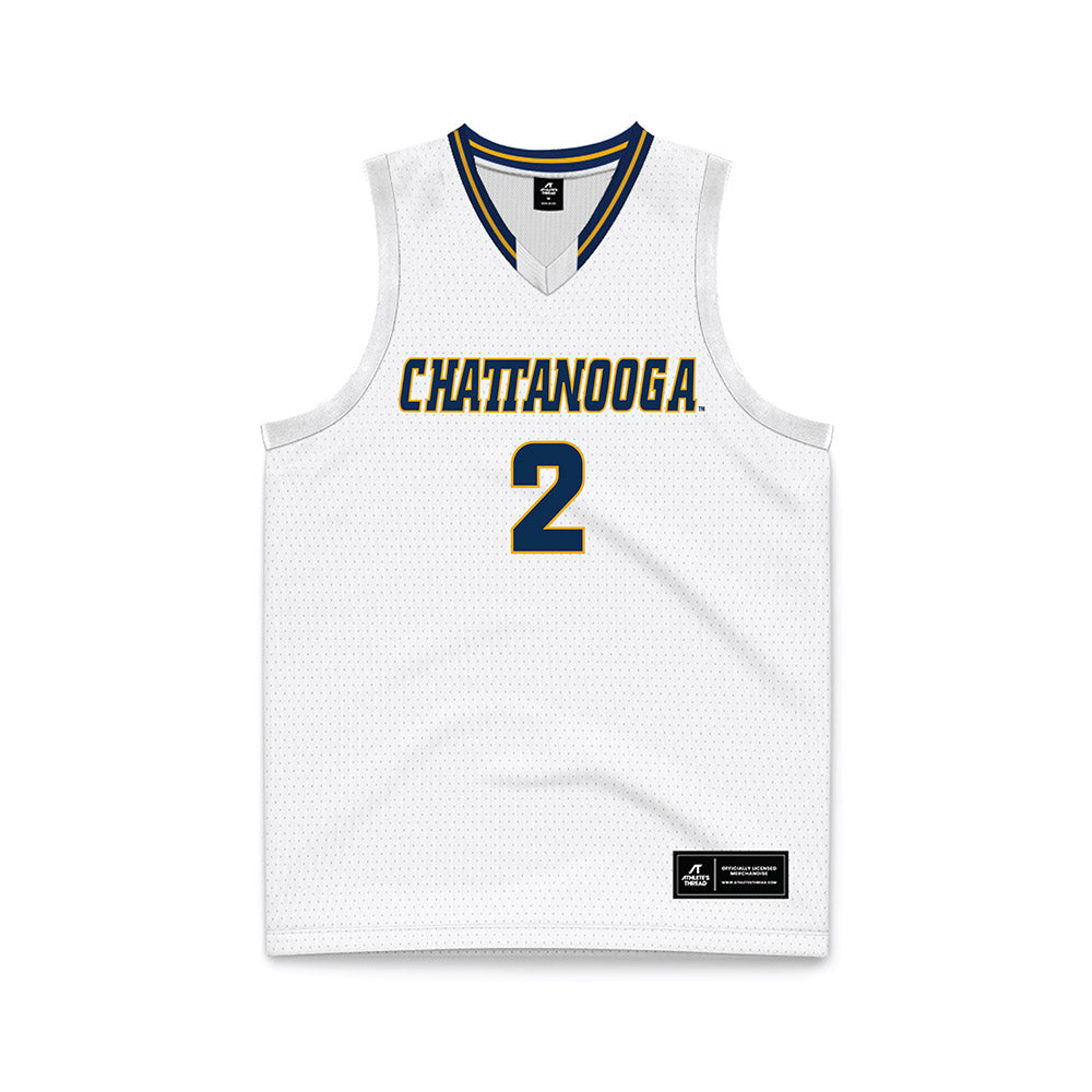 UTC - NCAA Men's Basketball : Sebastian Hartmann - White Basketball Jersey-0