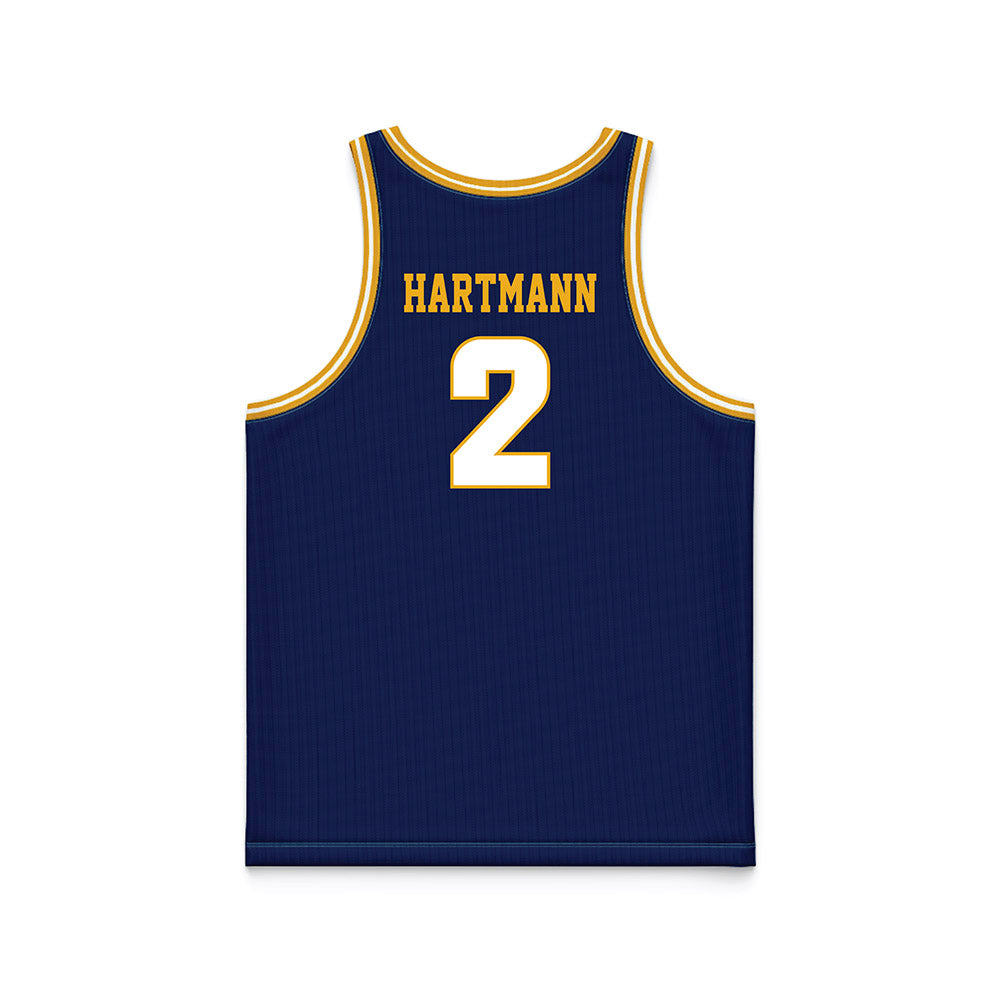 UTC - NCAA Men's Basketball : Sebastian Hartmann - Navy Basketball Jersey-1
