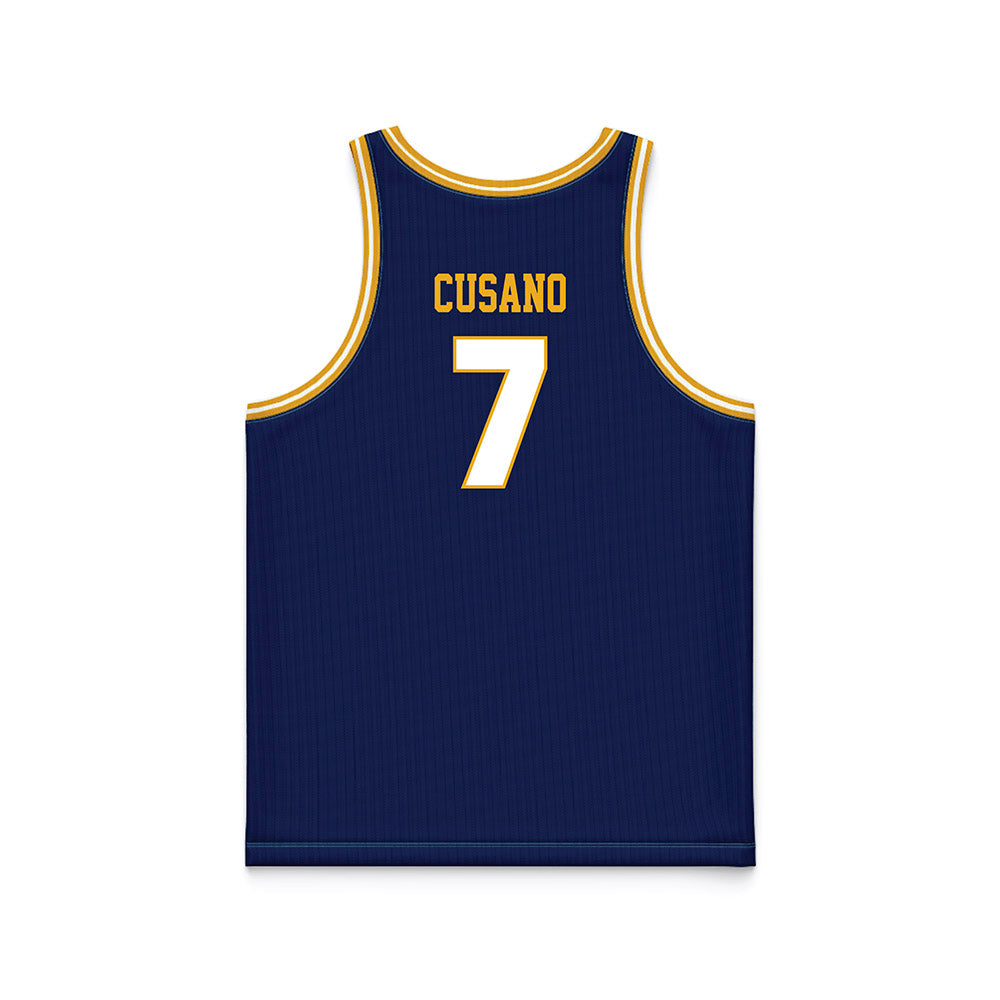 UTC - NCAA Men's Basketball : Sean Cusano - Navy Basketball Jersey-1