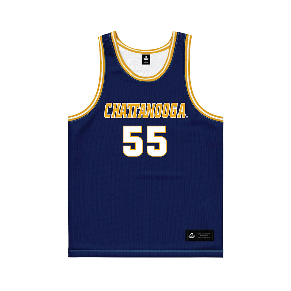 UTC - NCAA Men's Basketball : Parker Robison - Navy Basketball Jersey-0