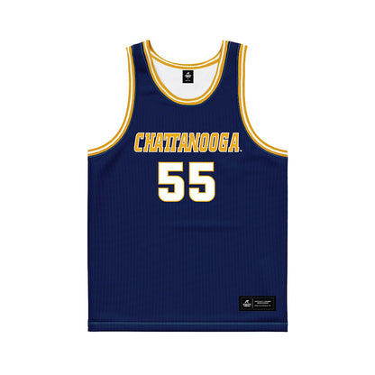 UTC - NCAA Men's Basketball : Parker Robison - Navy Basketball Jersey-0