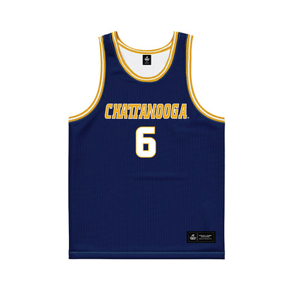 UTC - NCAA Men's Basketball : Ryan Lopez - Navy Basketball Jersey-0