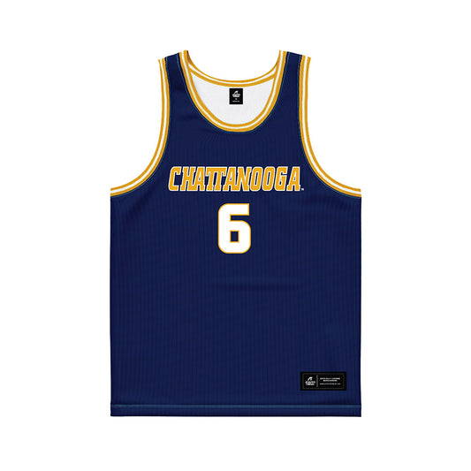 UTC - NCAA Men's Basketball : Ryan Lopez - Navy Basketball Jersey-0