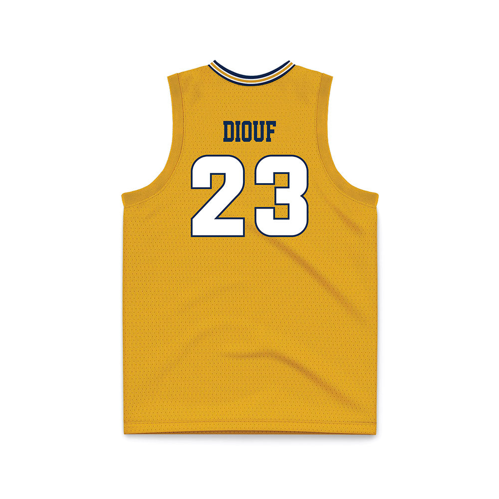 UTC - NCAA Men's Basketball : Latif Diouf - Gold Basketball Jersey-1