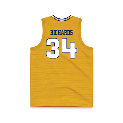 UTC - NCAA Men's Basketball : Makai Richards - Gold Basketball Jersey-1