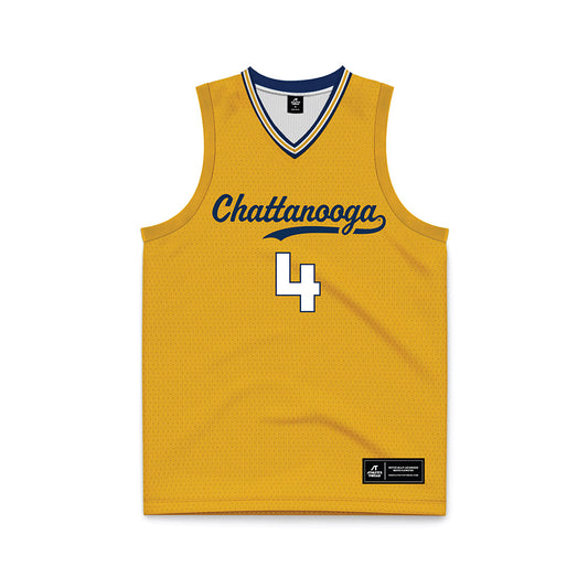 UTC - NCAA Men's Basketball : Zachary Bleshoy - Gold Basketball Jersey-0
