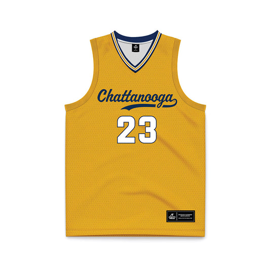UTC - NCAA Men's Basketball : Latif Diouf - Gold Basketball Jersey-0