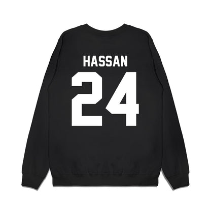Arkansas - NCAA Women's Basketball : Aisha Hassan - Vintage Shersey Premium Crewneck Sweatshirt-1