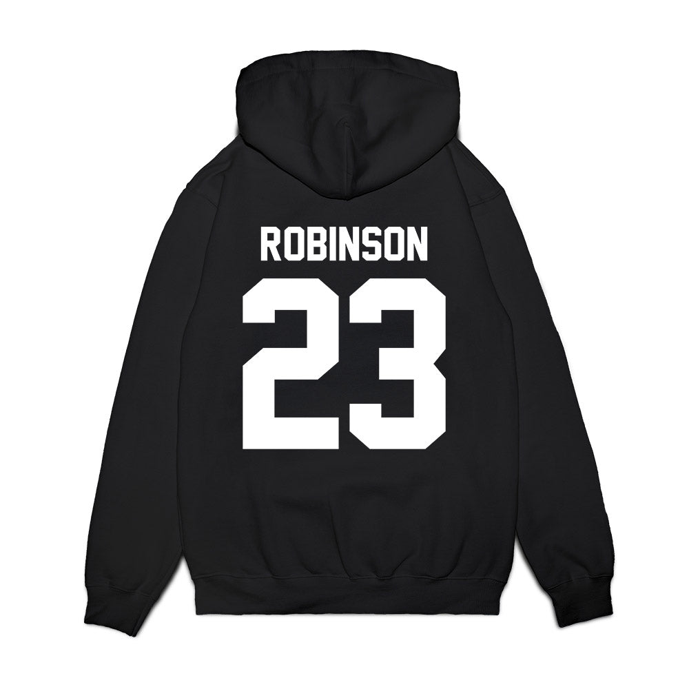 Arkansas - NCAA Women's Basketball : Emily Robinson - Vintage Shersey Premium Hooded Sweatshirt-1