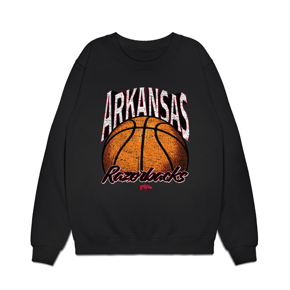 Arkansas - NCAA Men's Basketball : Davion Thompson - Vintage Shersey Premium Crewneck Sweatshirt-0