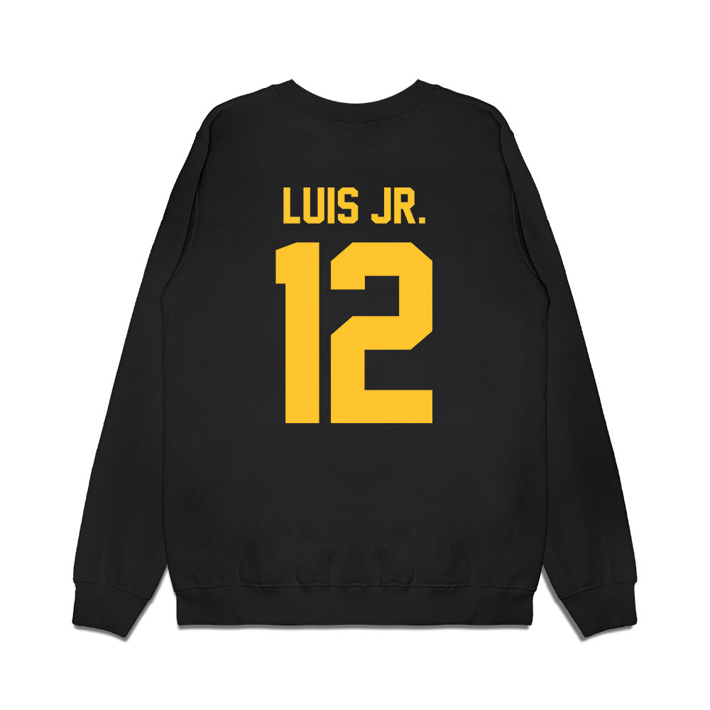LSU - NCAA Men's Basketball : RJ Luis Jr. - Vintage Shersey Premium Crewneck Sweatshirt-1