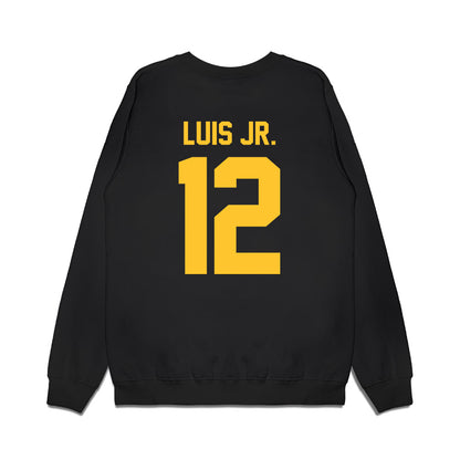 LSU - NCAA Men's Basketball : RJ Luis Jr. - Vintage Shersey Premium Crewneck Sweatshirt-1