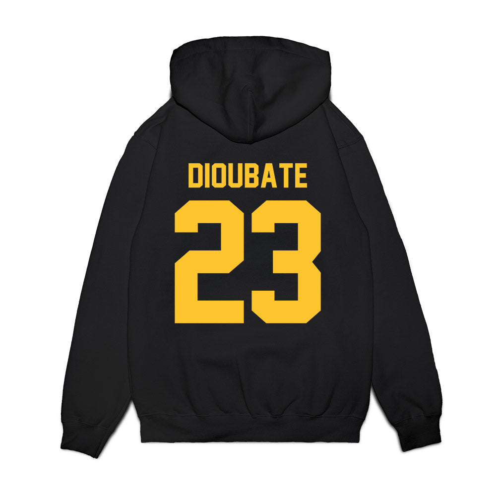LSU - NCAA Men's Basketball : Mouhamed Dioubate - Vintage Shersey Premium Hooded Sweatshirt-1