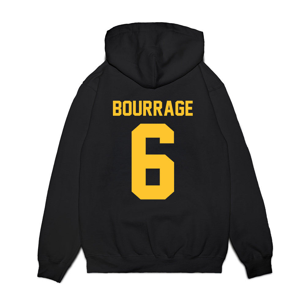 LSU - NCAA Women's Basketball : Divine Bourrage - Vintage Shersey Premium Hooded Sweatshirt-1