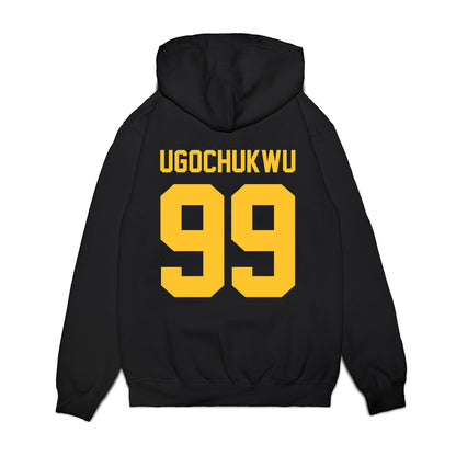 LSU - NCAA Men's Basketball : Divine-Collins Ugochukwu - Vintage Shersey Premium Hooded Sweatshirt-1