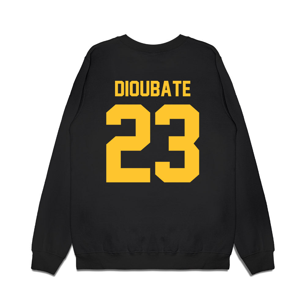 LSU - NCAA Men's Basketball : Mouhamed Dioubate - Vintage Shersey Premium Crewneck Sweatshirt-1