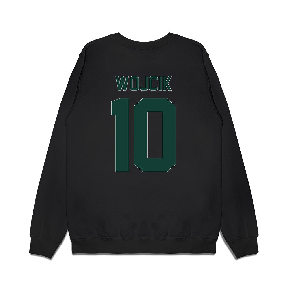 Michigan State - NCAA Men's Basketball : Denham Wojcik - Vintage Shersey Premium Crewneck Sweatshirt-1