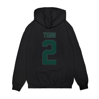 Michigan State - NCAA Men's Basketball : Kur Teng - Vintage Shersey Premium Hooded Sweatshirt-1