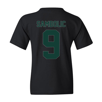 Michigan State - NCAA Women's Basketball : Sara Sambolic - Vintage Shersey Youth T-Shirt-1