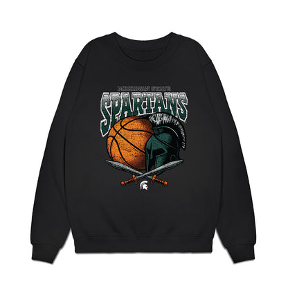 Michigan State - NCAA Men's Basketball : Anton Bonke - Vintage Shersey Premium Crewneck Sweatshirt-0