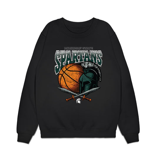 Michigan State - NCAA Men's Basketball : Jasiah Jervis - Vintage Shersey Premium Crewneck Sweatshirt-0