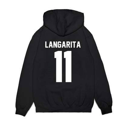 Utah - NCAA Men's Basketball : Lucas Langarita - Vintage Shersey Premium Hooded Sweatshirt-1