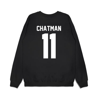 Utah - NCAA Men's Basketball : Taison Chatman - Vintage Shersey Premium Crewneck Sweatshirt-1