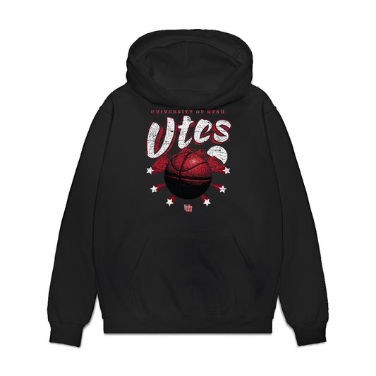 Utah - NCAA Women's Basketball : Kamryn Mafua - Vintage Shersey Premium Hooded Sweatshirt-0