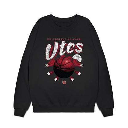 Utah - NCAA Men's Basketball : Malek Gomma - Vintage Shersey Premium Crewneck Sweatshirt-0