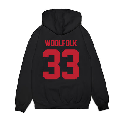 Georgia - NCAA Women's Basketball : Mia Woolfolk - Vintage Shersey Premium Hooded Sweatshirt-1
