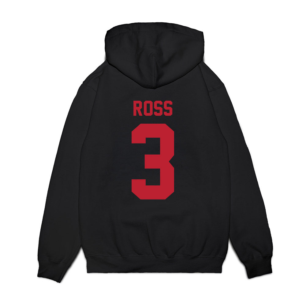 Georgia - NCAA Men's Basketball : Jordan Ross - Vintage Shersey Premium Hooded Sweatshirt-1