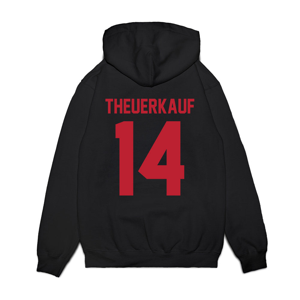 Georgia - NCAA Women's Basketball : Rylie Theuerkauf - Vintage Shersey Premium Hooded Sweatshirt-1