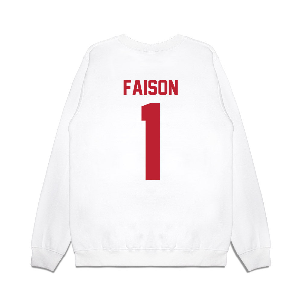 Georgia - NCAA Women's Basketball : Jocelyn Faison - Vintage Shersey Premium Crewneck Sweatshirt-1