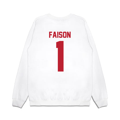 Georgia - NCAA Women's Basketball : Jocelyn Faison - Vintage Shersey Premium Crewneck Sweatshirt-1