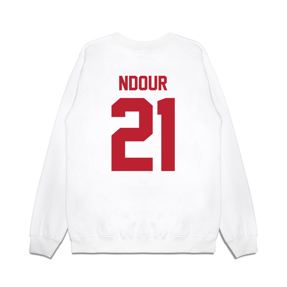 Georgia - NCAA Women's Basketball : Aicha Ndour - Vintage Shersey Premium Crewneck Sweatshirt-1