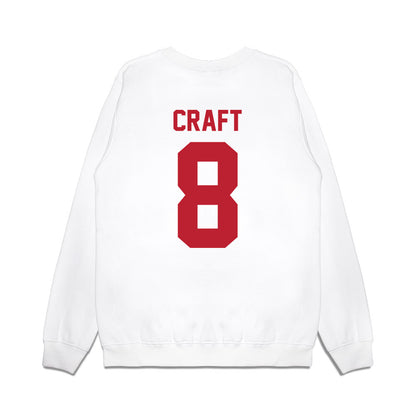 Georgia - NCAA Women's Basketball : Zhen Craft - Vintage Shersey Premium Crewneck Sweatshirt-1