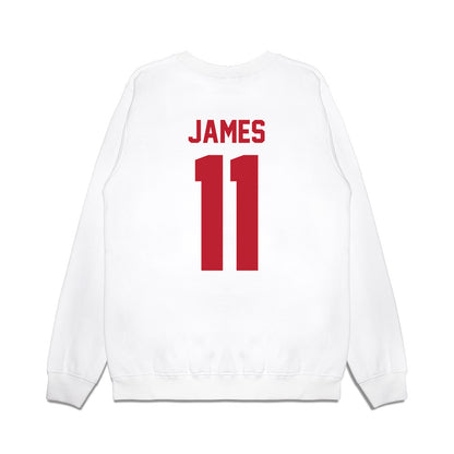Georgia - NCAA Men's Basketball : dylan james - Vintage Shersey Premium Crewneck Sweatshirt-1