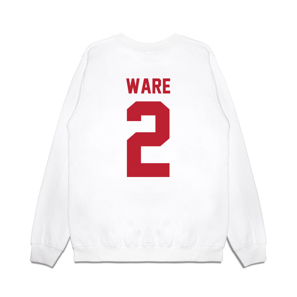 Georgia - NCAA Women's Basketball : Harmonie Ware - Vintage Shersey Premium Crewneck Sweatshirt-1