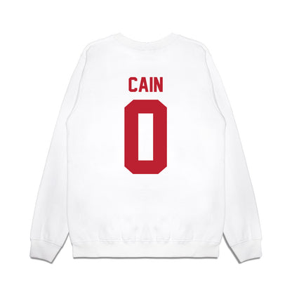 Georgia - NCAA Men's Basketball : Blue Cain - Vintage Shersey Premium Crewneck Sweatshirt-1