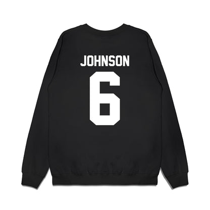 Kansas State - NCAA Men's Basketball : Marcus Johnson - Vintage Basketball Premium Crewneck Sweatshirt-1