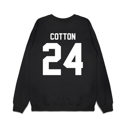 Kansas State - NCAA Women's Basketball : Jenessa Cotton - Vintage Basketball Premium Crewneck Sweatshirt-1