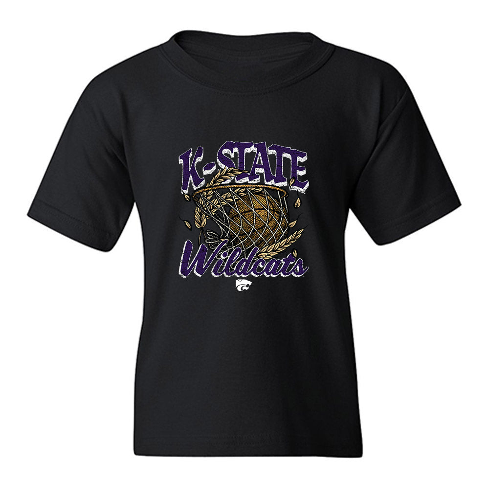 Kansas State - NCAA Men's Basketball : Brock Vice - Vintage Basketball Youth T-Shirt-0