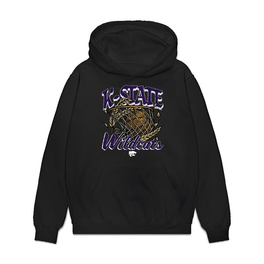 Kansas State - NCAA Women's Basketball : Brandie Harrod - Vintage Basketball Premium Hooded Sweatshirt-0