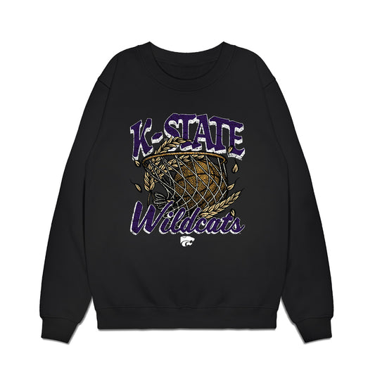 Kansas State - NCAA Men's Basketball : Jaden Schutt - Vintage Basketball Premium Crewneck Sweatshirt-0