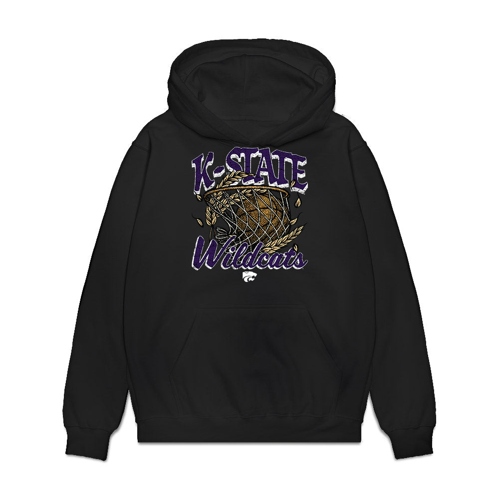 Kansas State - NCAA Women's Basketball : Aniya' Foy - Vintage Basketball Premium Hooded Sweatshirt-0