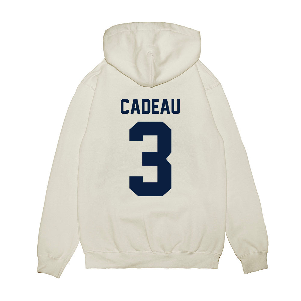 Michigan - NCAA Men's Basketball : Elliot Cadeau - Vintage Shersey Premium Hooded Sweatshirt-1