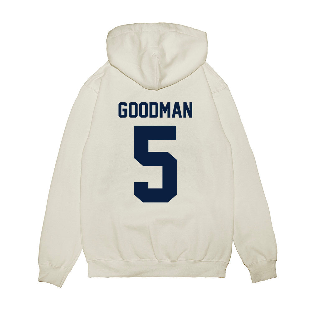 Michigan - NCAA Men's Basketball : Oscar Goodman - Vintage Shersey Premium Hooded Sweatshirt-1