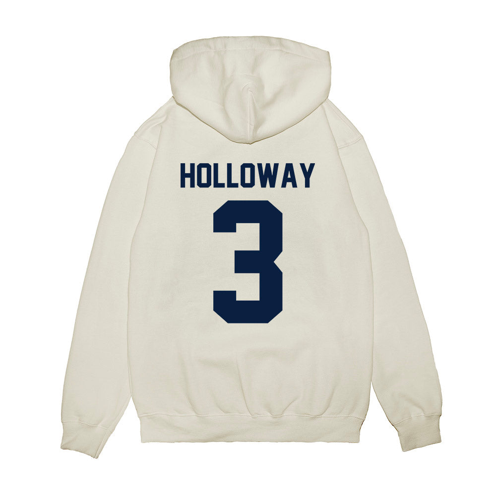 Michigan - NCAA Women's Basketball : Mila Holloway - Vintage Shersey Premium Hooded Sweatshirt-1