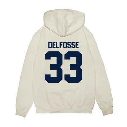 Michigan - NCAA Women's Basketball : Te'Yala Delfosse - Vintage Shersey Premium Hooded Sweatshirt-1