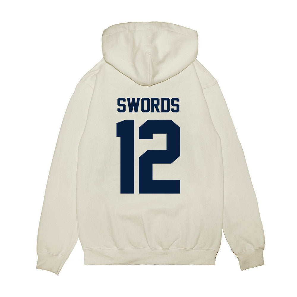 Michigan - NCAA Women's Basketball : Syla Swords - Vintage Shersey Premium Hooded Sweatshirt-1